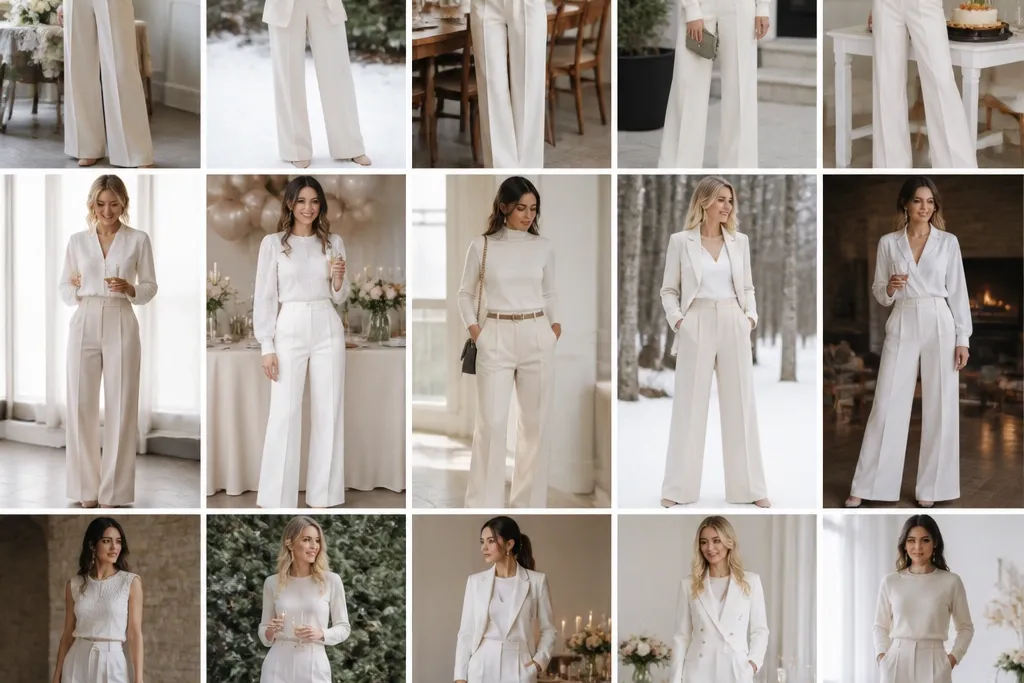15 Winter Bridal Shower Pants Outfits